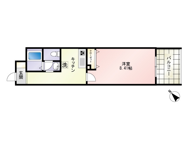 【広島市中区昭和町のマンションの間取り】