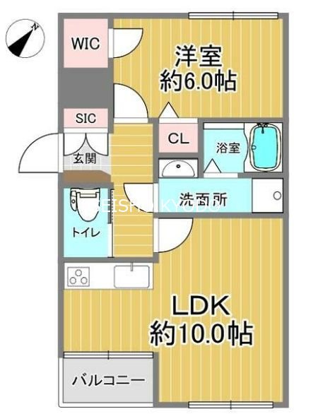 経堂コーポラスの間取り