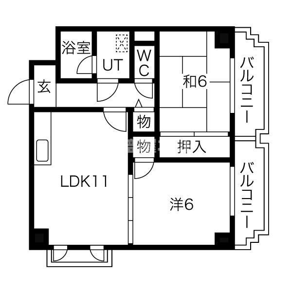 【デルニエアンの間取り】