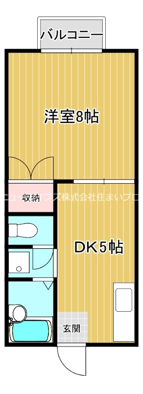 寝屋川市池田本町のアパートの間取り