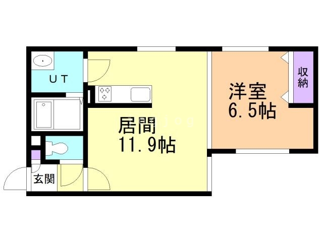 江別市野幌町のマンションの間取り