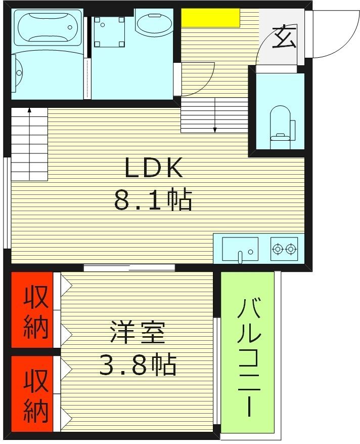 Maisondouce清水の間取り