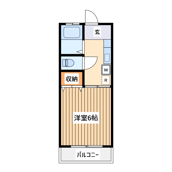 八王子市大塚のマンションの間取り