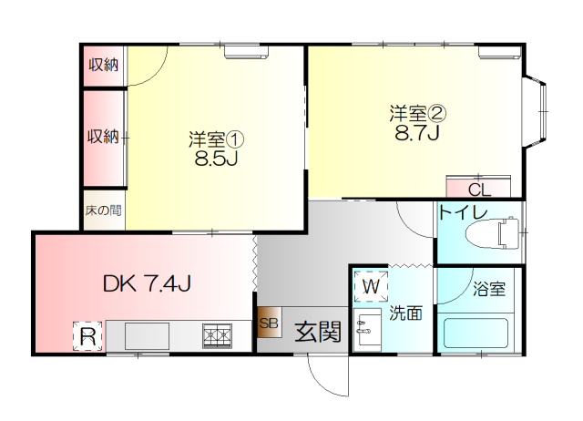 オンディーナの間取り