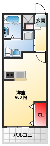 ＴＫアンバーコート宿院の間取り