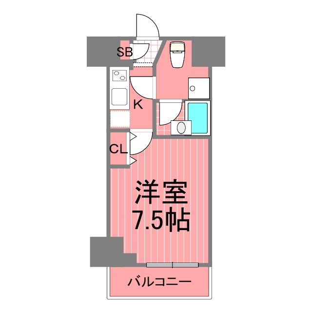 フェニックス横濱関内ベイガイアの間取り