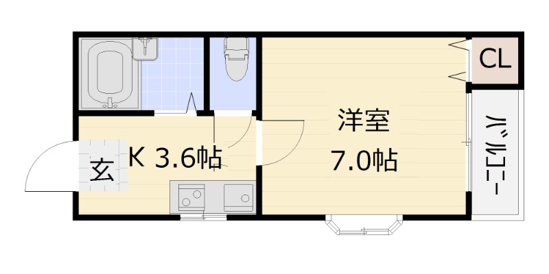 フォルテ萱島 北館の間取り