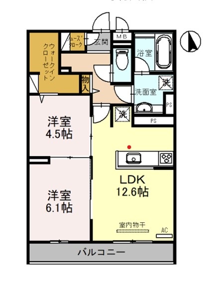 エオニオ桂川の間取り