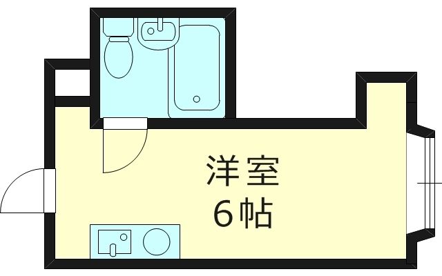 大阪市都島区都島本通のマンションの間取り