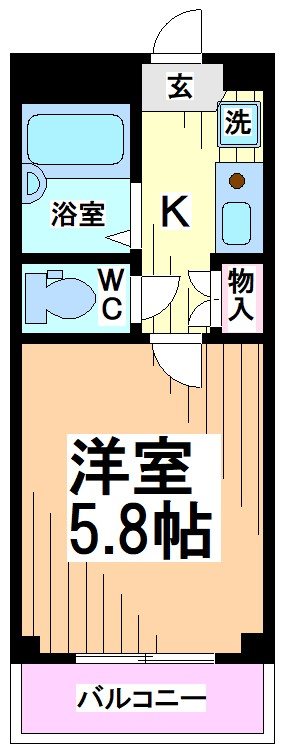 【川崎市多摩区西生田のマンションの間取り】