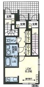 MINAMIMACHI BASE　新築　3階建の間取り