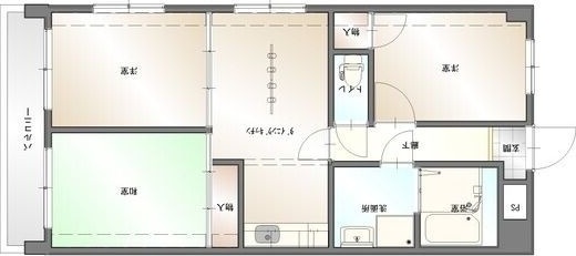 グランドール藤ヶ丘東の間取り