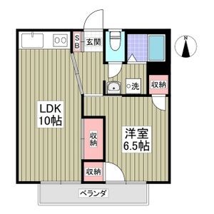 高崎市吉井町吉井のマンションの間取り