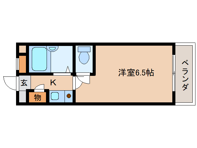 生駒市辻町のマンションの間取り