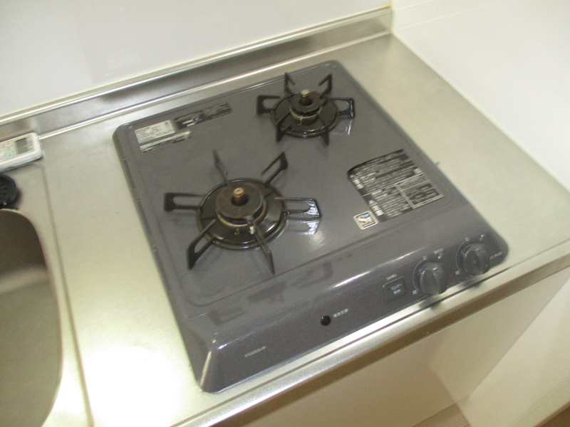 キッチン　二口ガスコンロ