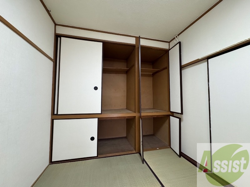 収納　押入です。和室はやっぱり落ち着きがありますね。