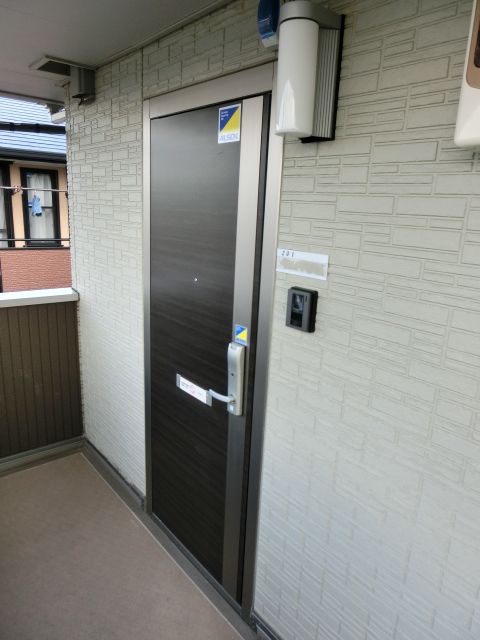 エントランス　来訪者が確認出来るＴＶモニターホン