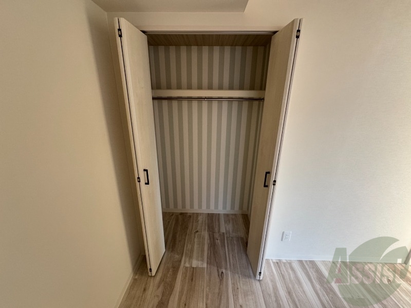 収納　洋室にはクローゼットがあるのですっきり片付きそうです。