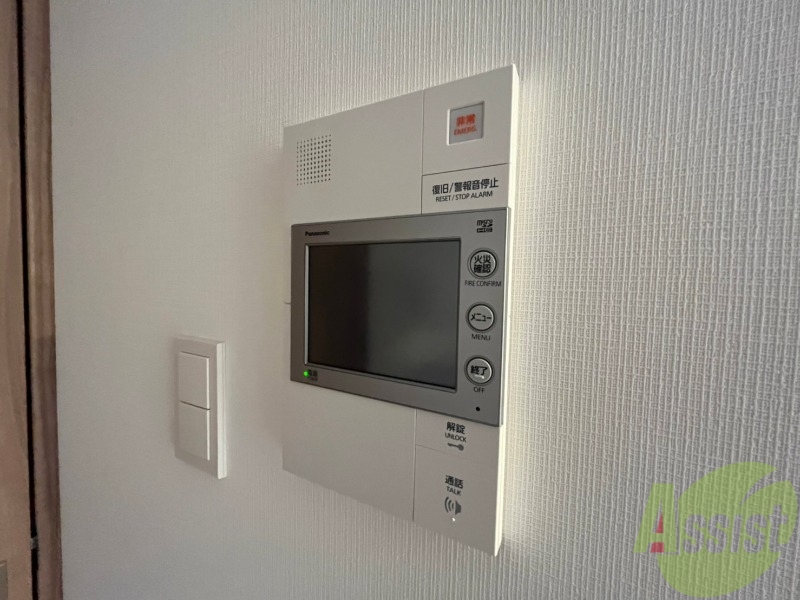 セキュリティ　モニター付きインターホンでセキュリティも安心です！