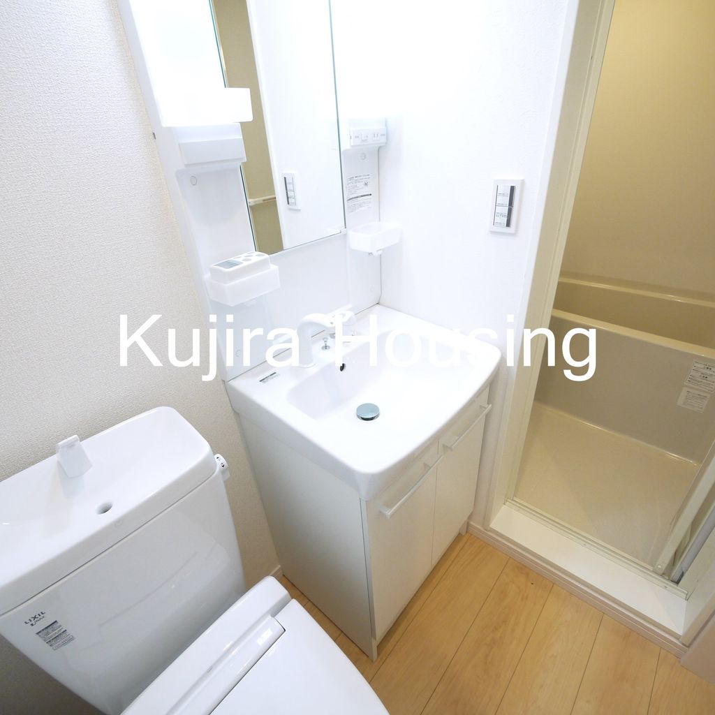 洗面設備　洗髪洗面化粧台完備で身支度もバッチリ♪