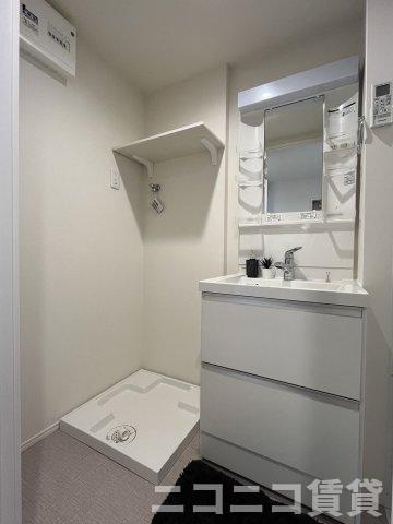 洗面設備　モデルルームの為、現状を優先致します。