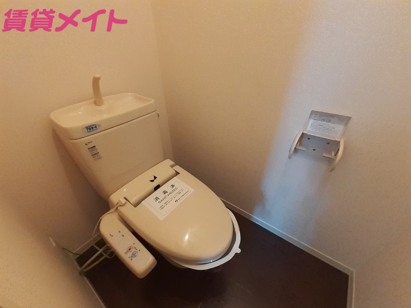 トイレ　同物件、別部屋写真です