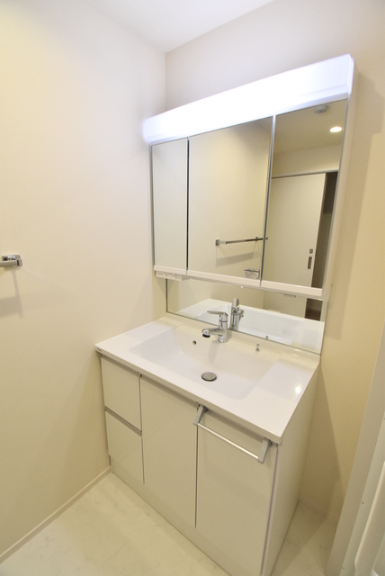 洗面設備　大きな鏡とたっぷり収納が特徴のシャンプードレッサー！