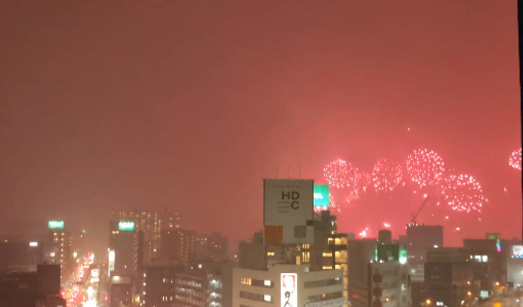 眺望　淀川花火大会を望む特等席