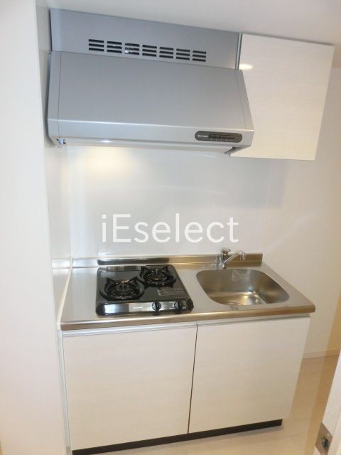 キッチン　２口ガスコンロ付のキッチン