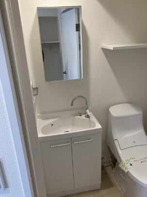 洗面設備　同タイプ別部屋のお写真です