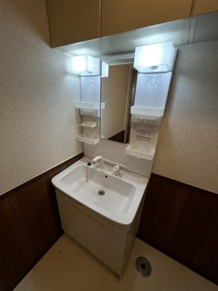洗面設備　便利なシャンプードレッサー付き