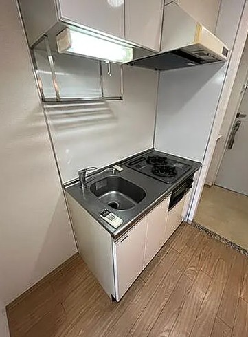 キッチン　★二口コンロ、グリル付きシステムキッチン★