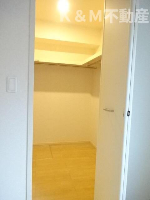 収納　たっぷりとした収納スペースです