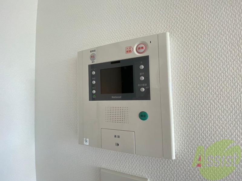 セキュリティ　モニター付きインターホンでセキュリティも安心です！