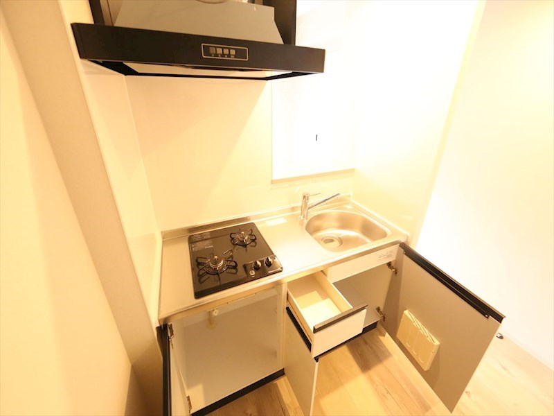 キッチン　システムキッチン（ガス2口コンロ付）カウンターキッチン