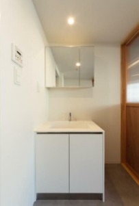 洗面設備　嬉しい独立洗面台付き。