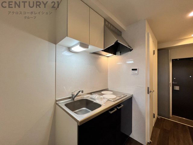 キッチン　2口IHコンロで火を使わず、料理初心者の方にもおすすめです！