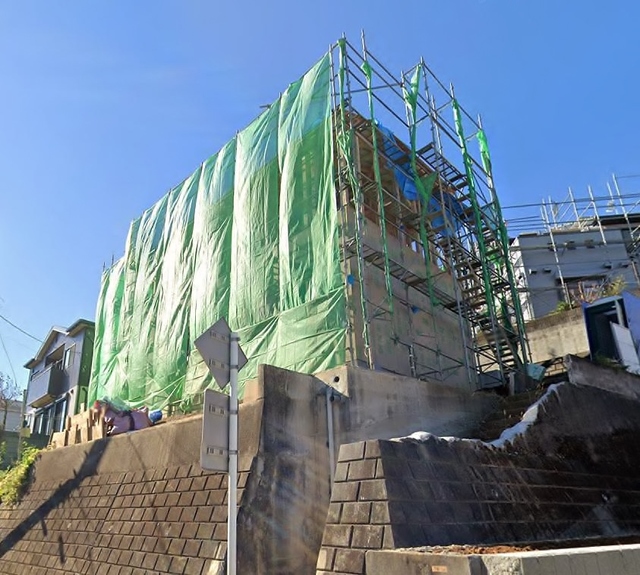 エントランス　建築中