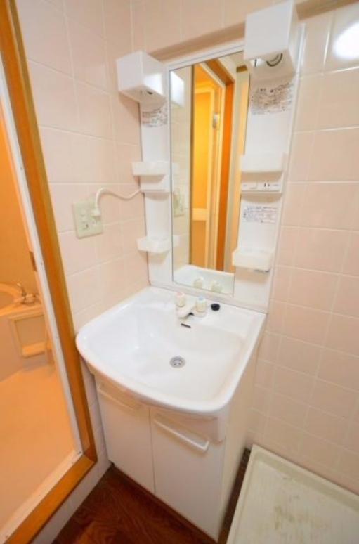 洗面設備　室内洗濯機置場がついてます