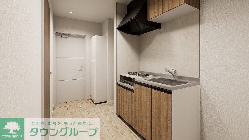 キッチン　室内パース