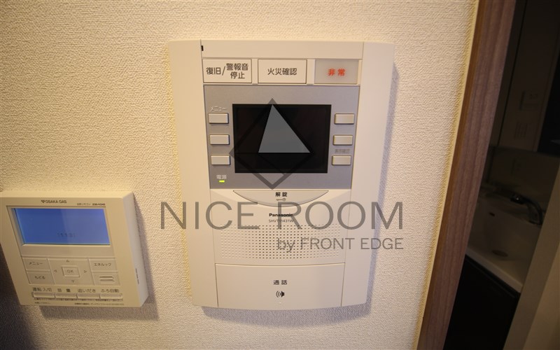 セキュリティ　プレサンス四天王寺　モニター付きインターホン