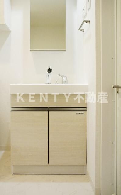 洗面設備　使いやすい洗面所です