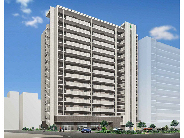 建物外観　完成模型図