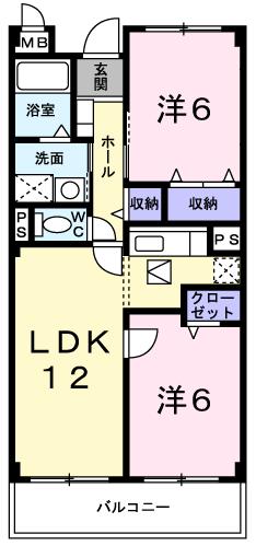 ささお弐番館の間取り写真