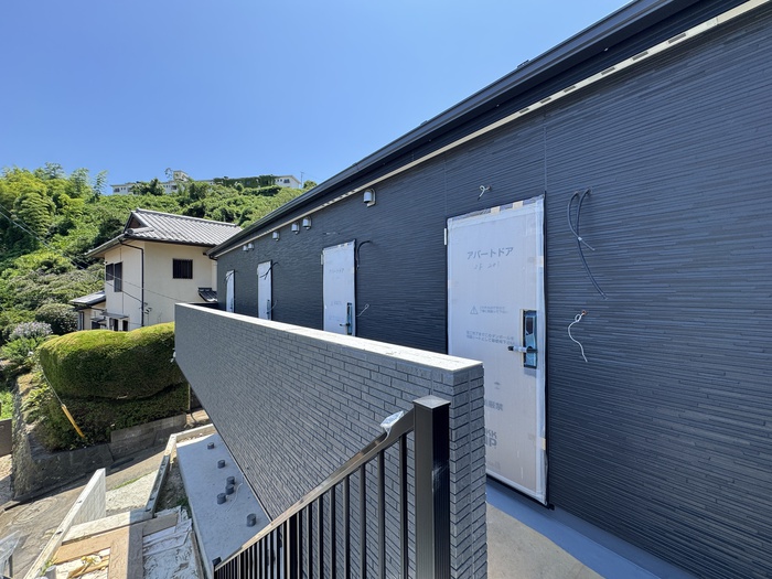 建物外観　建築中
