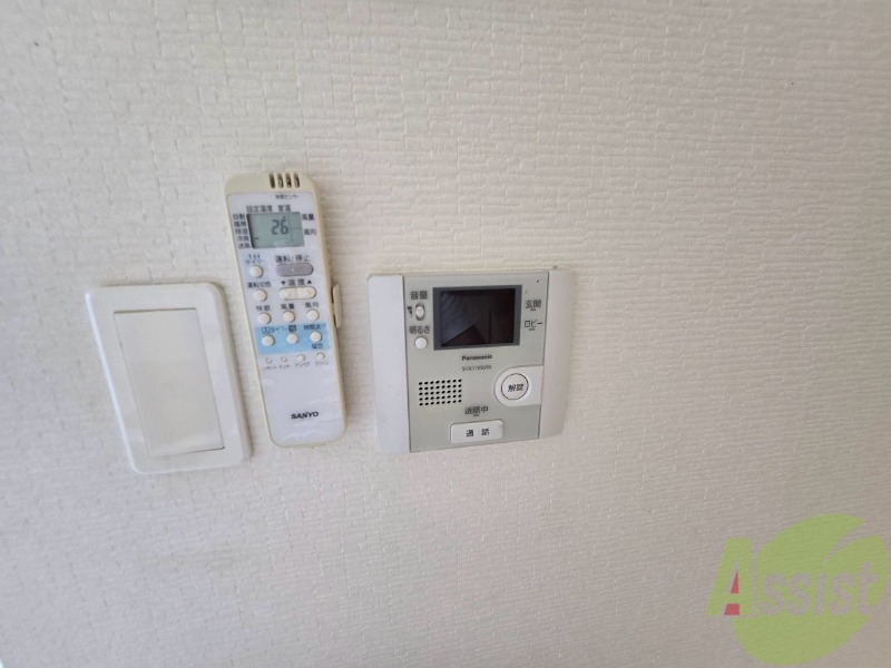セキュリティ　インターホンで来客確認ができます。安心ですね。