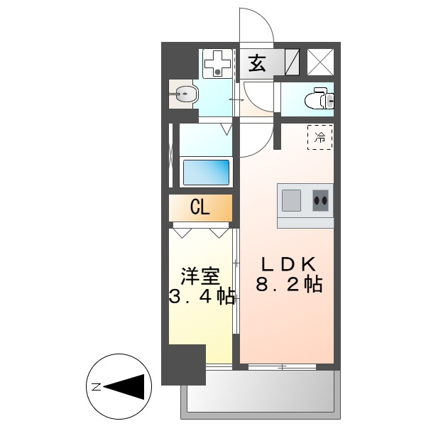 MAXIV東別院の間取り写真