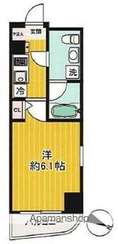ＪＲ根岸線 桜木町駅 徒歩3分 11階建 築19年の間取り写真