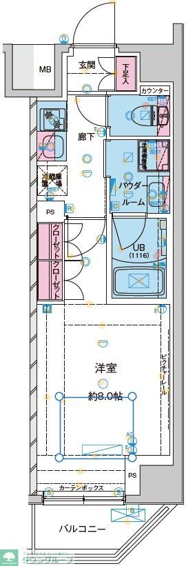 GENOVIA北池袋IIの間取り写真