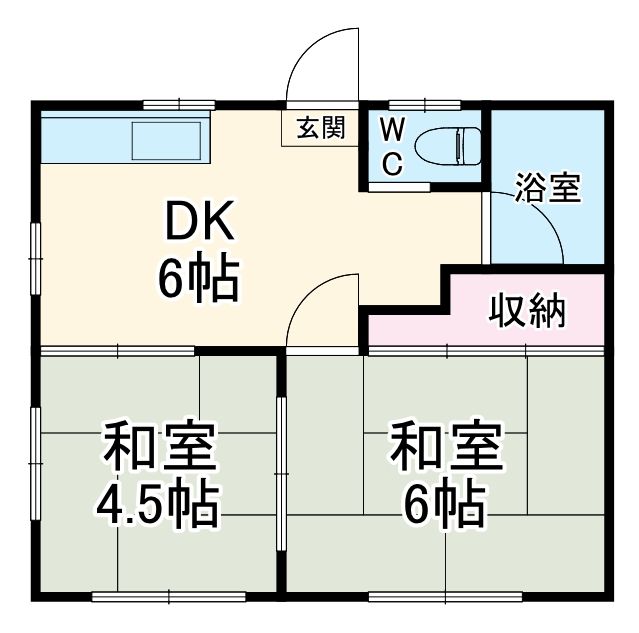 箱山ハイツA棟の間取り写真